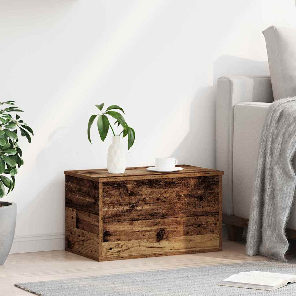 Aufbewahrungsbox Altholz 60 x 35 x 35 cm Holzwerkstoff