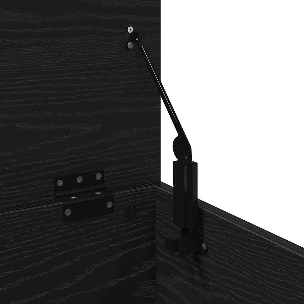 Aufbewahrungsbox Schwarz Eichen-Optik 90 x 35 x 35 cm