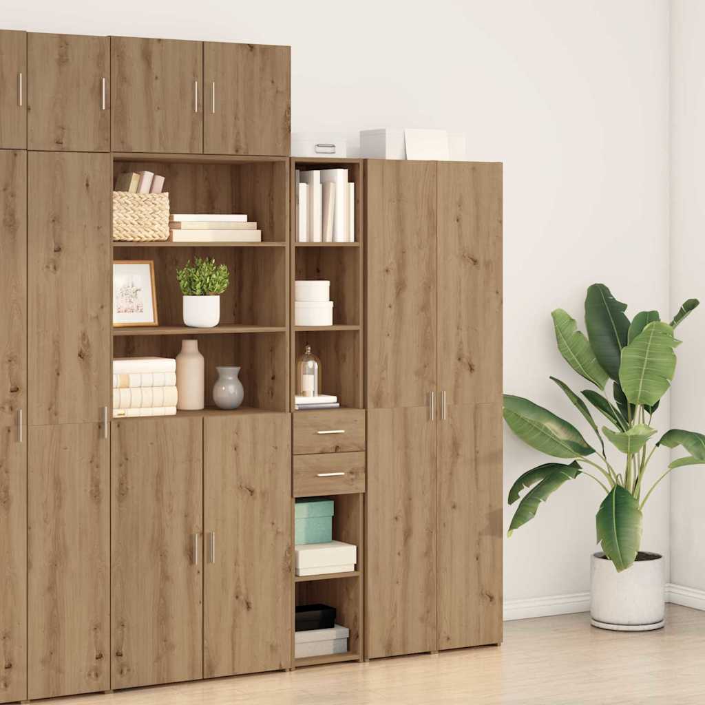 Bücherregal Artisan-Eiche 30 x 42,4 x 185,2 cm