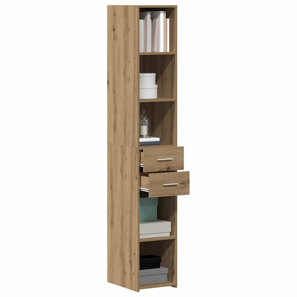 Bücherregal Artisan-Eiche 30 x 42,4 x 185,2 cm