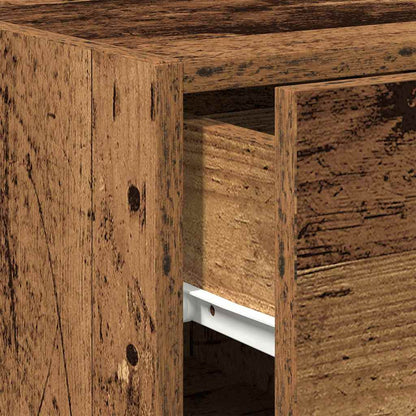 Sideboard mit Schubladen Altholz 30 x 42,5 x 93 cm