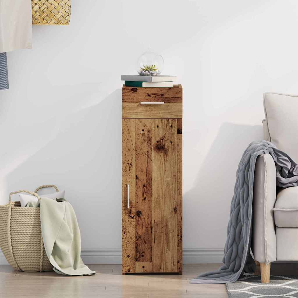 Sideboard mit Schubladen Altholz 30 x 42,5 x 93 cm