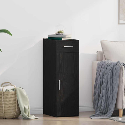 Sideboard mit Schubladen Schwarz Eichen-Optik 30 x 42,5 x 93 cm