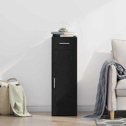 Sideboard mit Schubladen Schwarz Eichen-Optik 30 x 42,5 x 93 cm