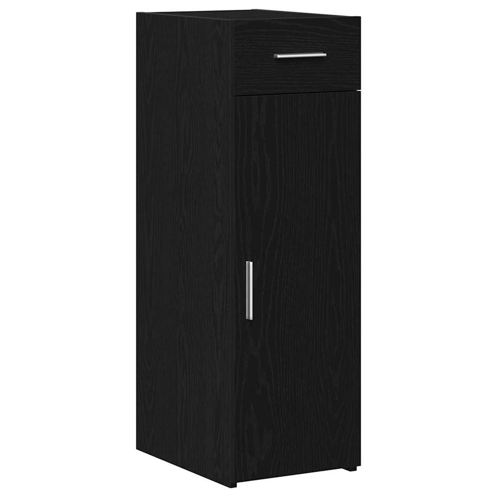 Sideboard mit Schubladen Schwarz Eichen-Optik 30 x 42,5 x 93 cm