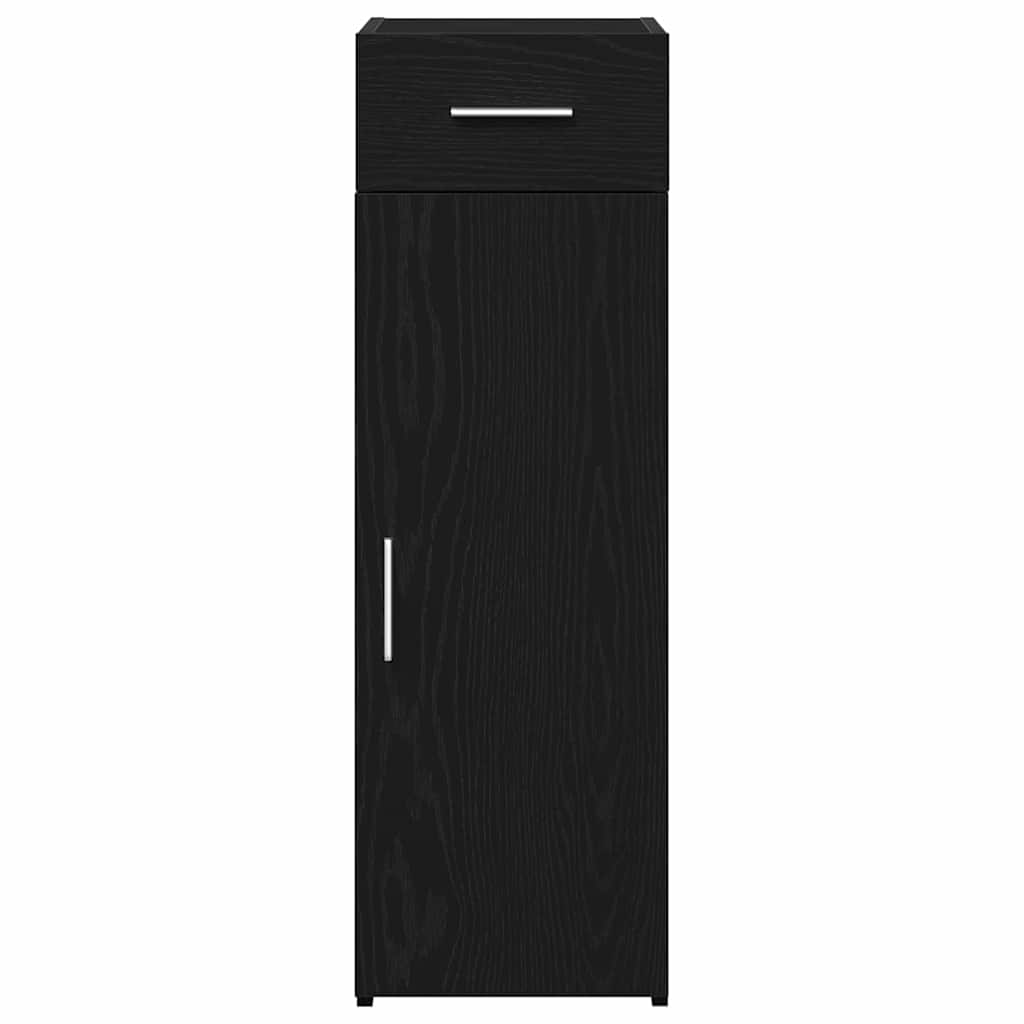 Sideboard mit Schubladen Schwarz Eichen-Optik 30 x 42,5 x 93 cm