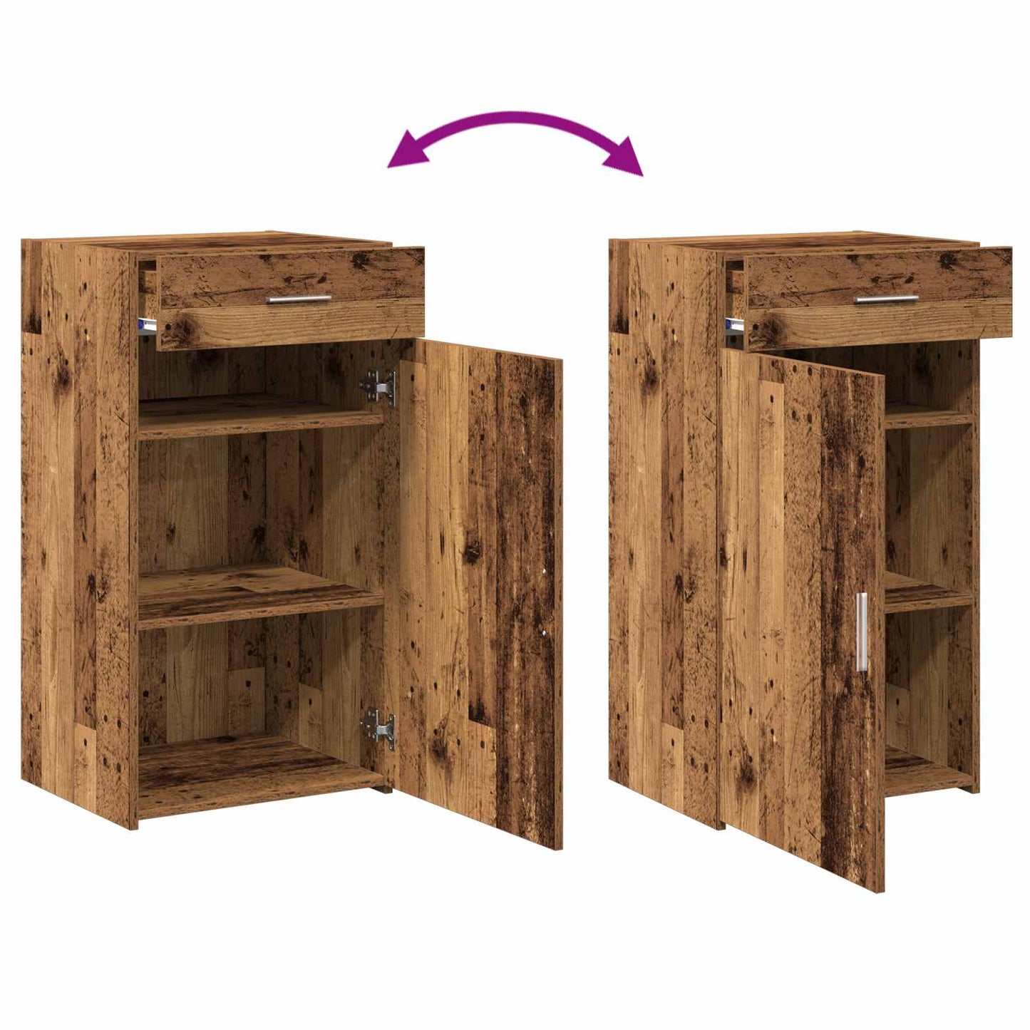 Sideboard Altholz 50 x 42,5 x 93 cm