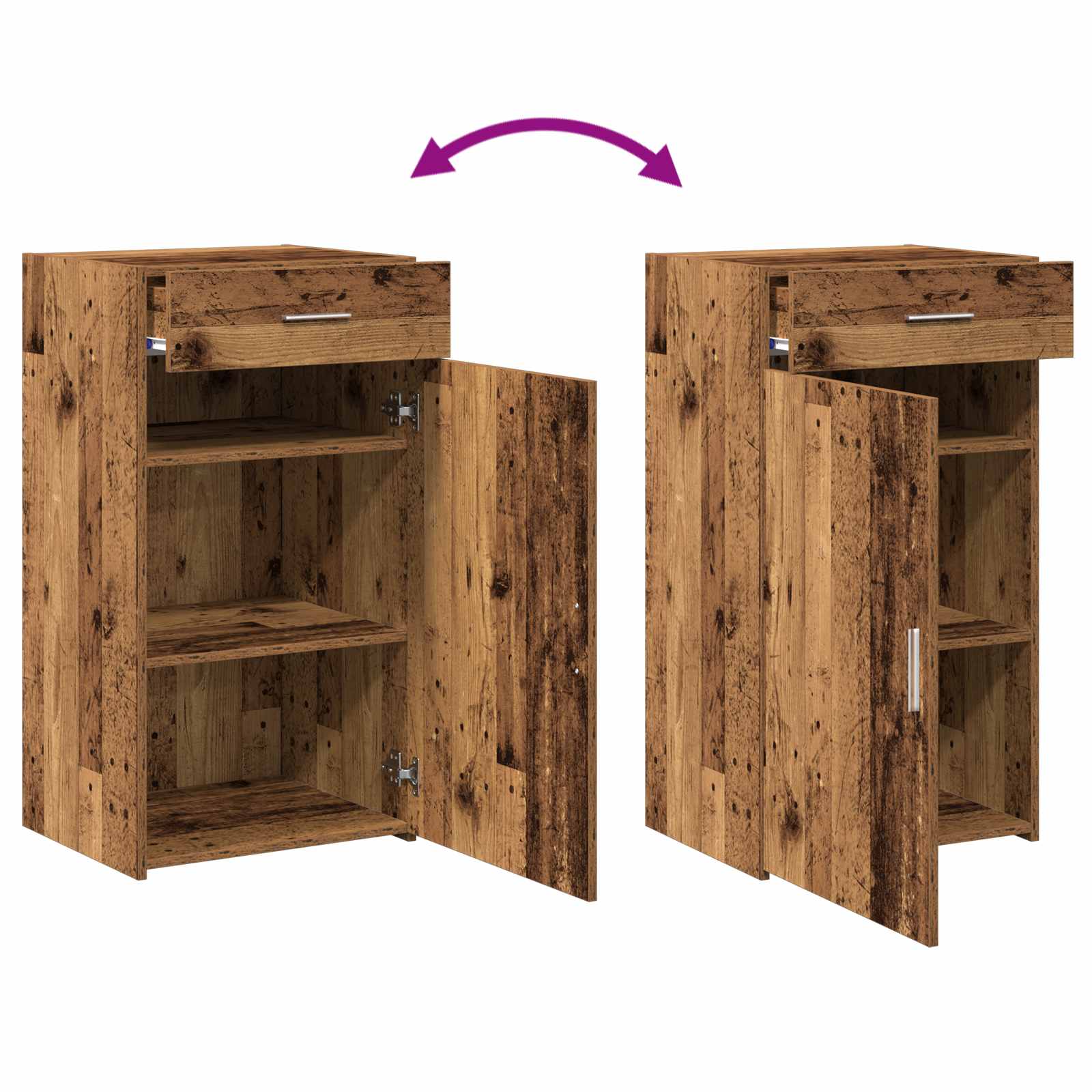 Sideboard Altholz 50 x 42,5 x 93 cm