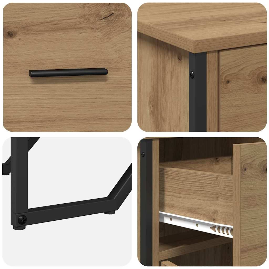 Sideboard Artisan-Eiche 97 x 32,5 x 74,5 cm