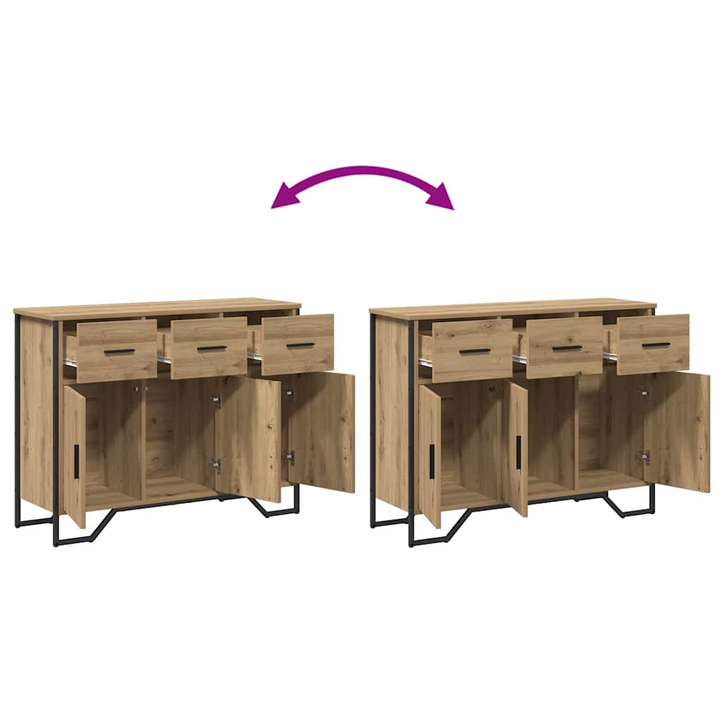Sideboard Artisan-Eiche 97 x 32,5 x 74,5 cm