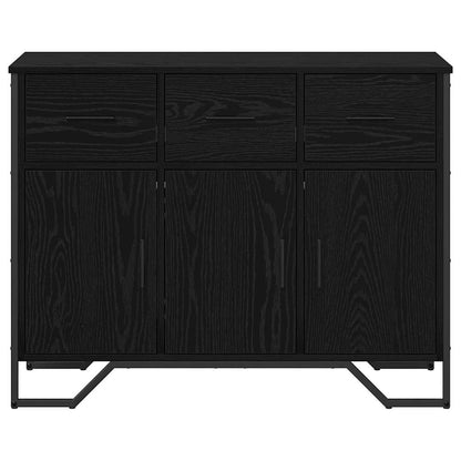 Sideboard Schwarz Eichen-Optik 97 x 32,5 x 74,5 cm
