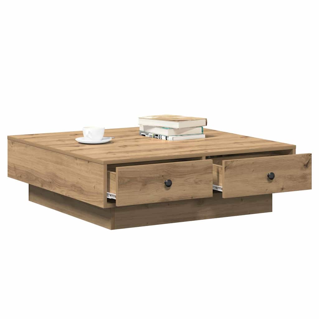Couchtisch Artisan-Eiche 90 x 90 x 28 cm Holzwerkstoff