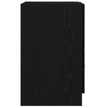 Badezimmerschrank Schwarz Eichen-Optik 40 x 37 x 59 cm