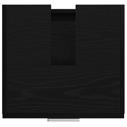 Badezimmerschrank Schwarz Eichen-Optik 40 x 37 x 59 cm