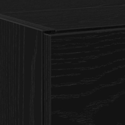 Badezimmerschrank Schwarz Eichen-Optik 59 x 37 x 59 cm