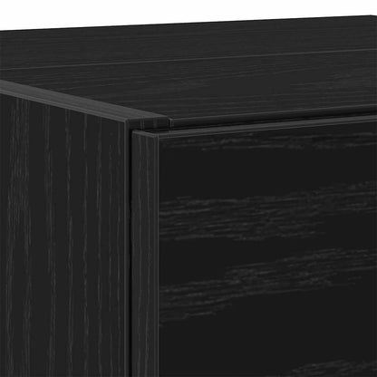 Badezimmerschrank Schwarz Eichen-Optik 78 x 37 x 59 cm