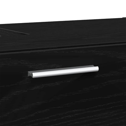 Badezimmerschrank Schwarz Eichen-Optik 78 x 37 x 59 cm