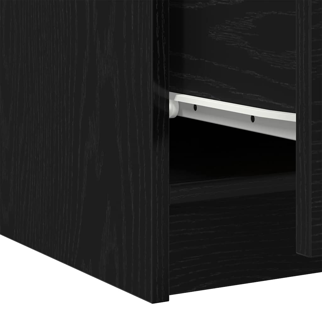 Badezimmerschrank Schwarz Eichen-Optik 78 x 37 x 59 cm