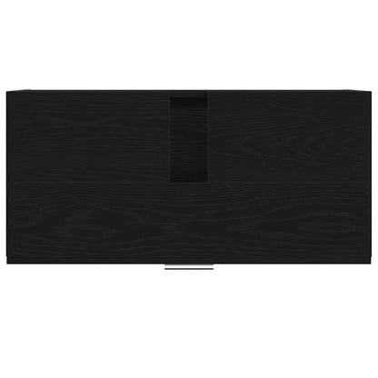 Badezimmerschrank Schwarz Eichen-Optik 78 x 37 x 59 cm