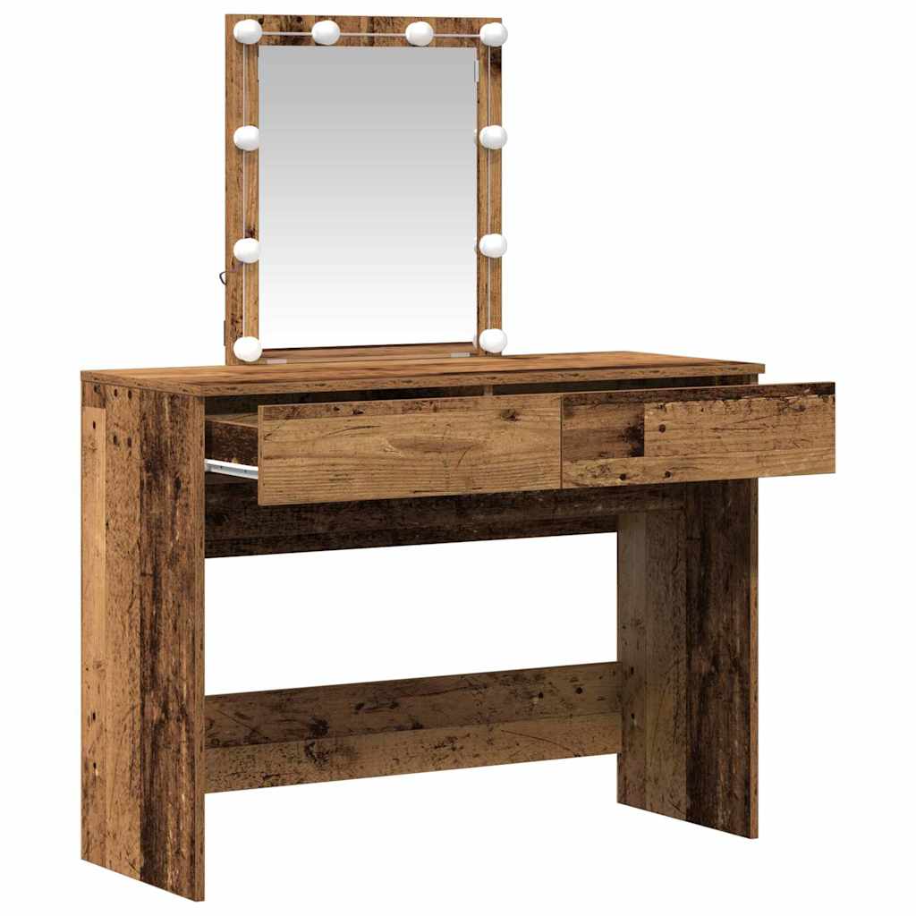 Schminktisch Altholz 100 x 40 x 130 cm Holzwerkstoff