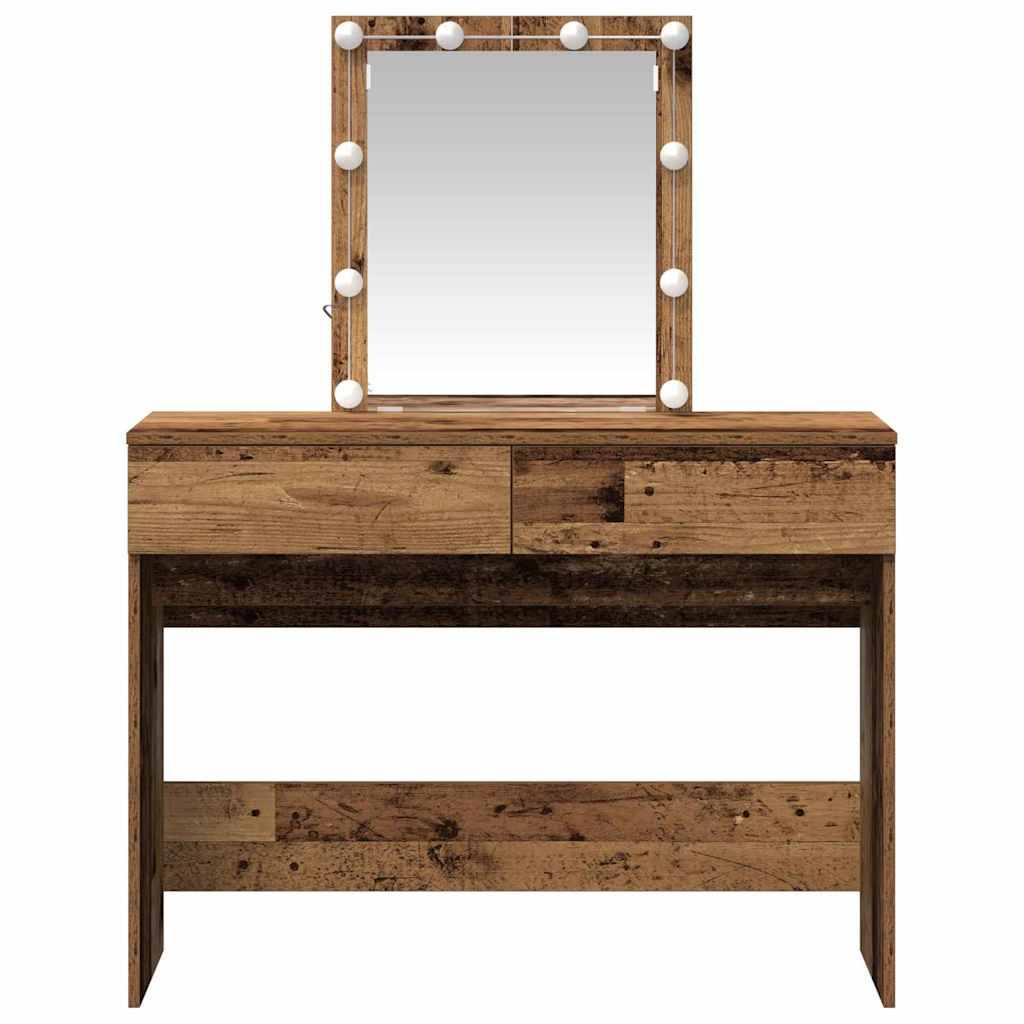 Schminktisch Altholz 100 x 40 x 130 cm Holzwerkstoff