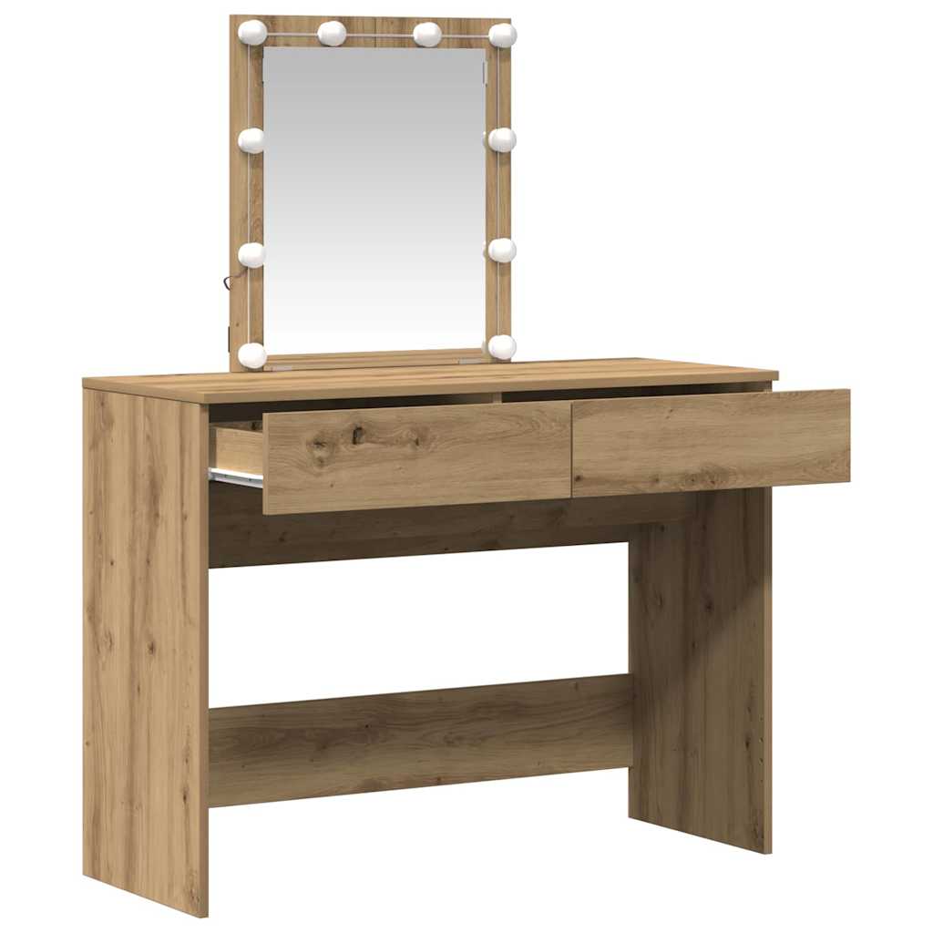 Schminktisch Artisan-Eiche 100 x 40 x 130 cm Holzwerkstoff