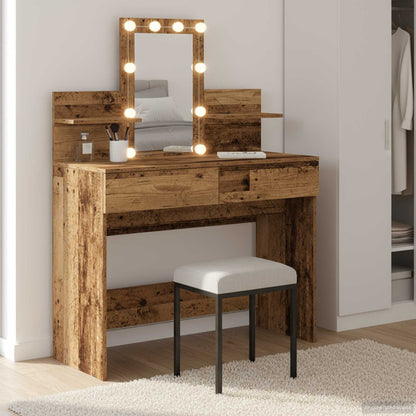 Schminktisch Altholz 100 x 40 x 130 cm Holzwerkstoff