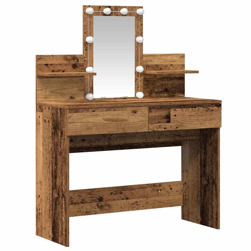 Schminktisch Altholz 100 x 40 x 130 cm Holzwerkstoff