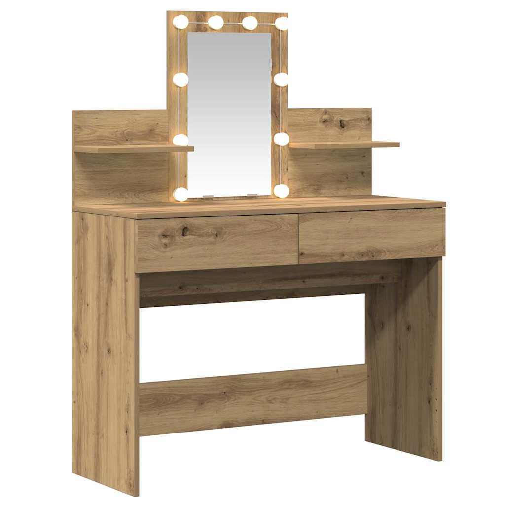 Schminktisch Artisan-Eiche 100 x 40 x 130 cm Holzwerkstoff