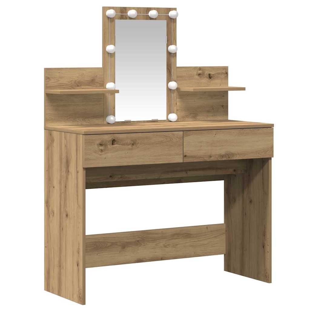 Schminktisch Artisan-Eiche 100 x 40 x 130 cm Holzwerkstoff