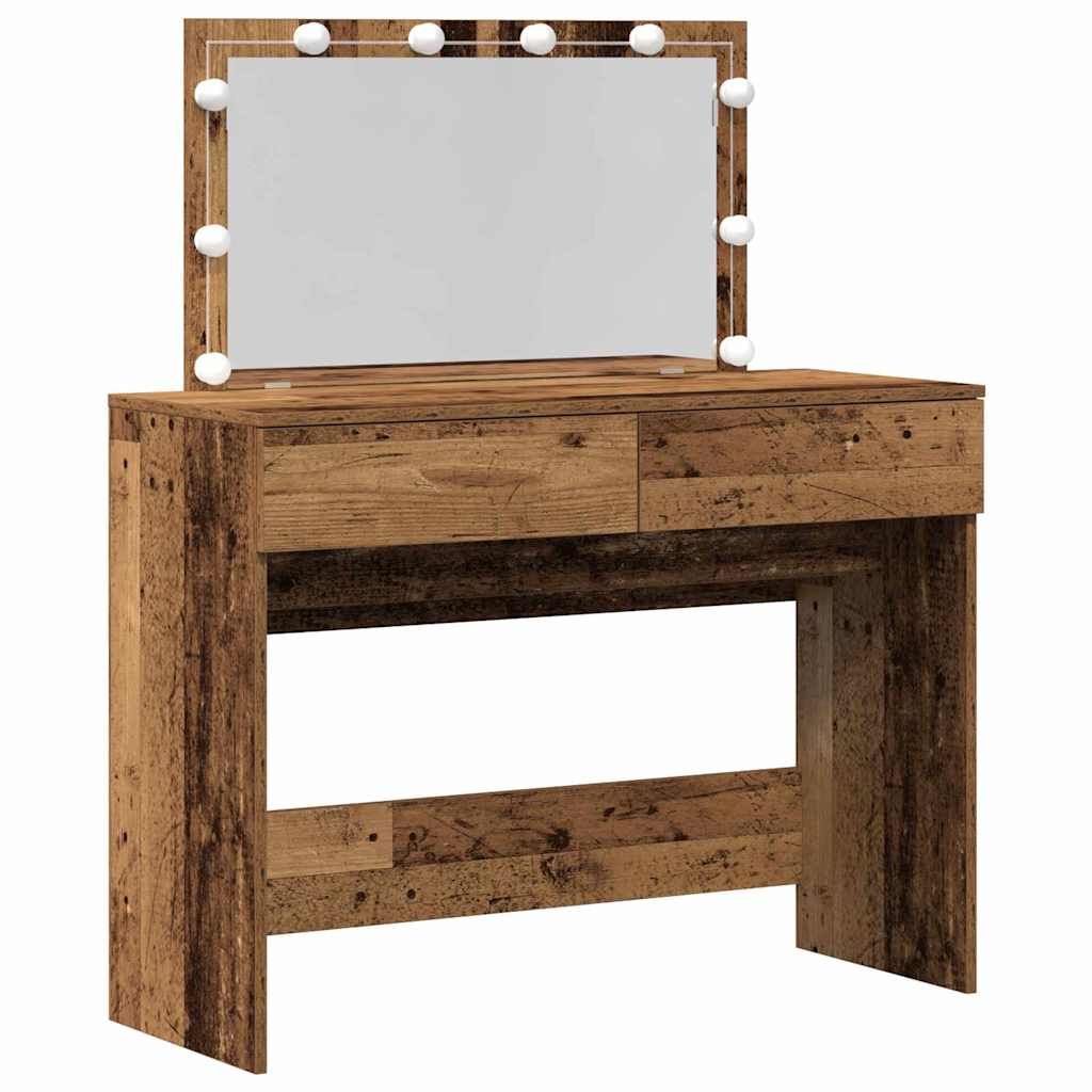 Schminktisch Altholz 100 x 40 x 120 cm Holzwerkstoff
