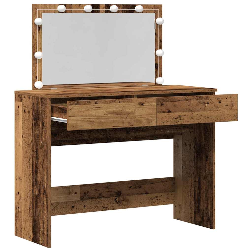 Schminktisch Altholz 100 x 40 x 120 cm Holzwerkstoff