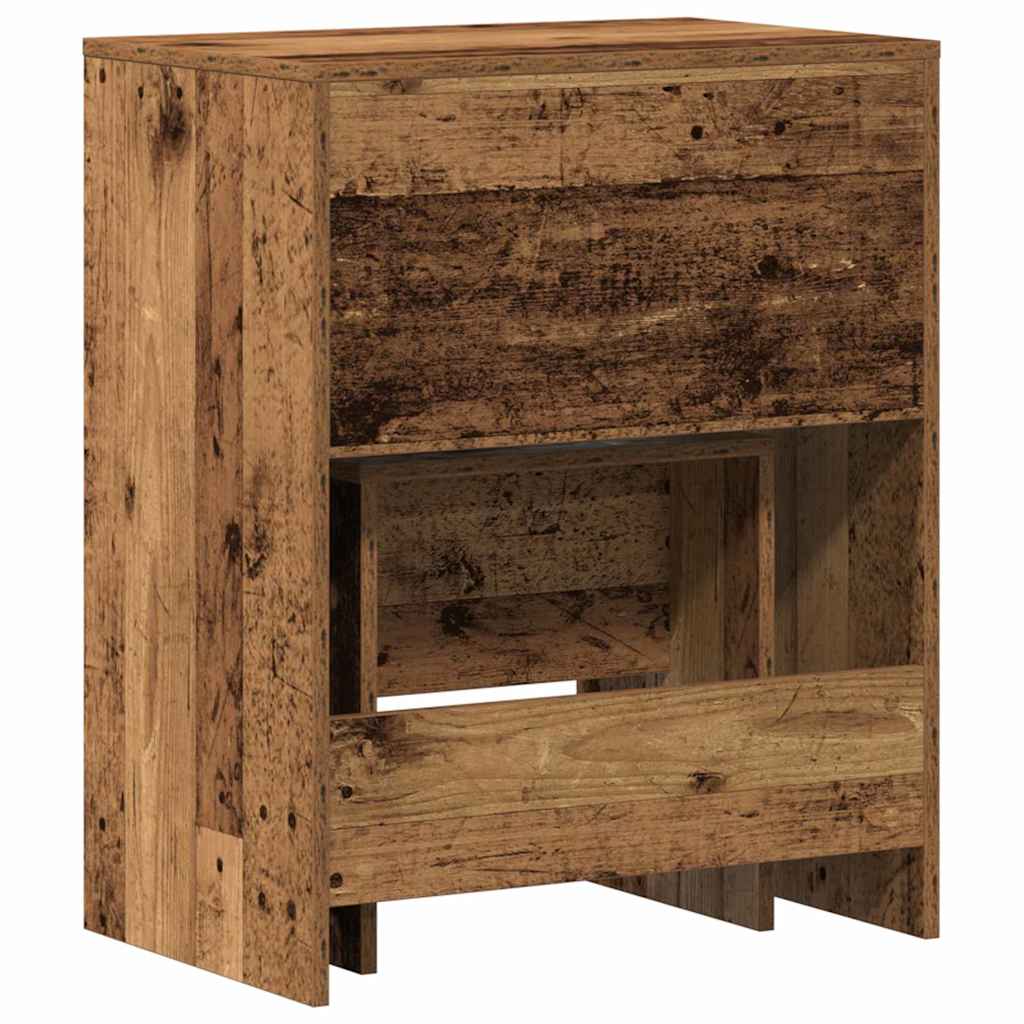Schminktisch 2 Stk. Altholz 60 x 40 x 75 cm Holzwerkstoff
