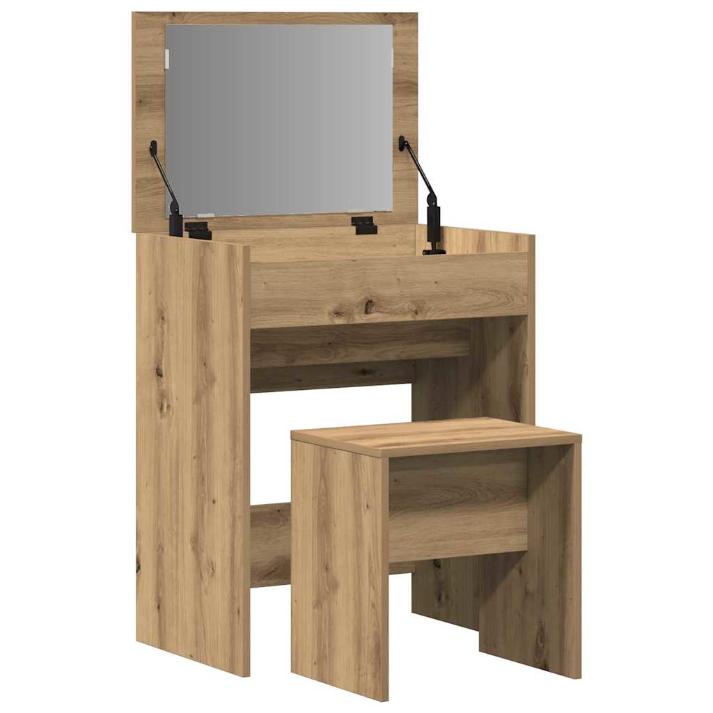 Schminktisch 2 stk. Artisan-Eiche 60 x 40 x 75 cm Holzwerkstoff