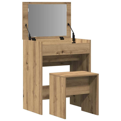 Schminktisch 2 stk. Artisan-Eiche 60 x 40 x 75 cm Holzwerkstoff