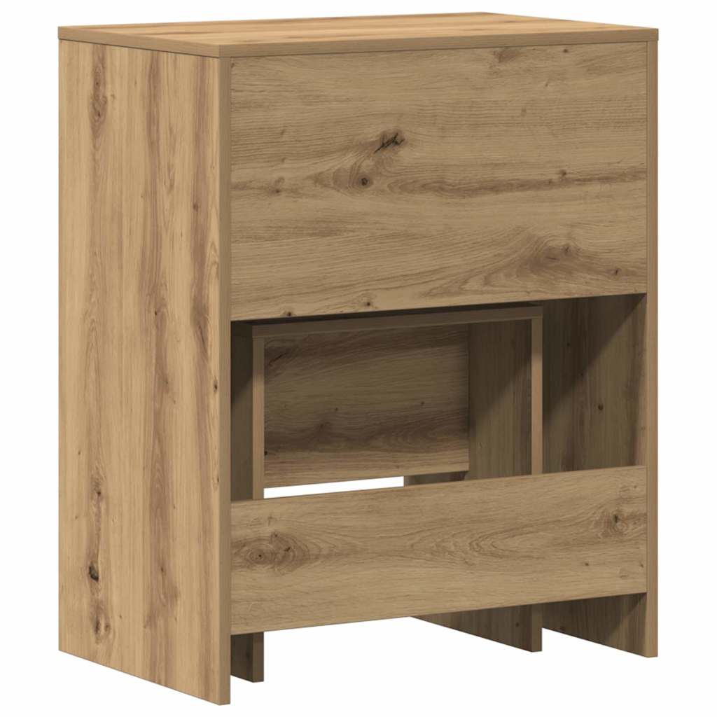 Schminktisch 2 stk. Artisan-Eiche 60 x 40 x 75 cm Holzwerkstoff