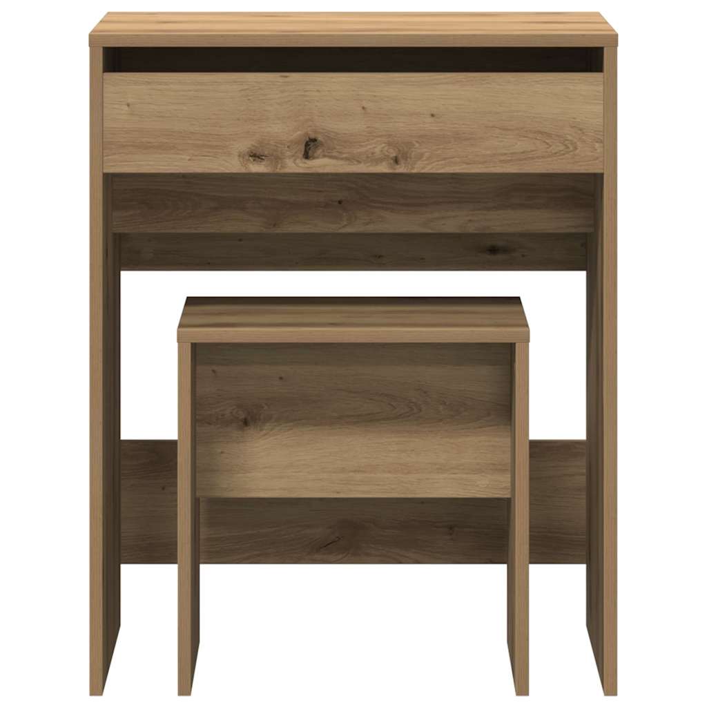 Schminktisch 2 stk. Artisan-Eiche 60 x 40 x 75 cm Holzwerkstoff