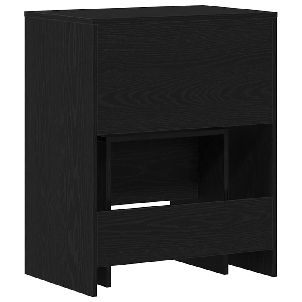 Schminktisch 2 Stk. Schwarz Eichen-Optik 60 x 40 x 75 cm