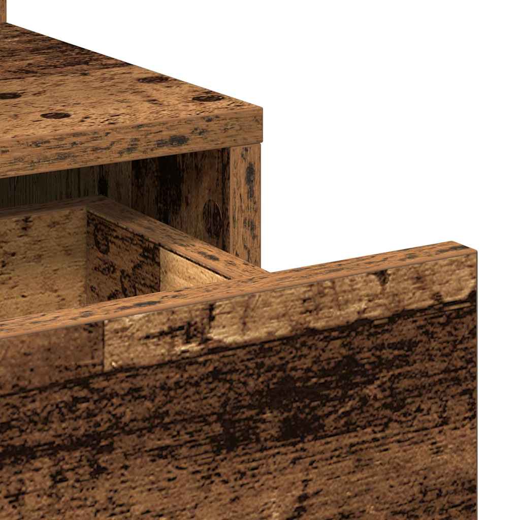 Schminktisch Altholz 80 x 35 x 132 cm Holzwerkstoff