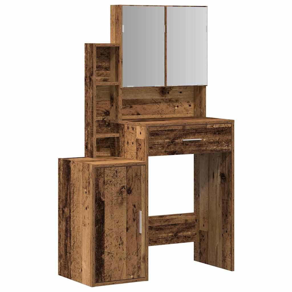 Schminktisch Altholz 80 x 35 x 132 cm Holzwerkstoff