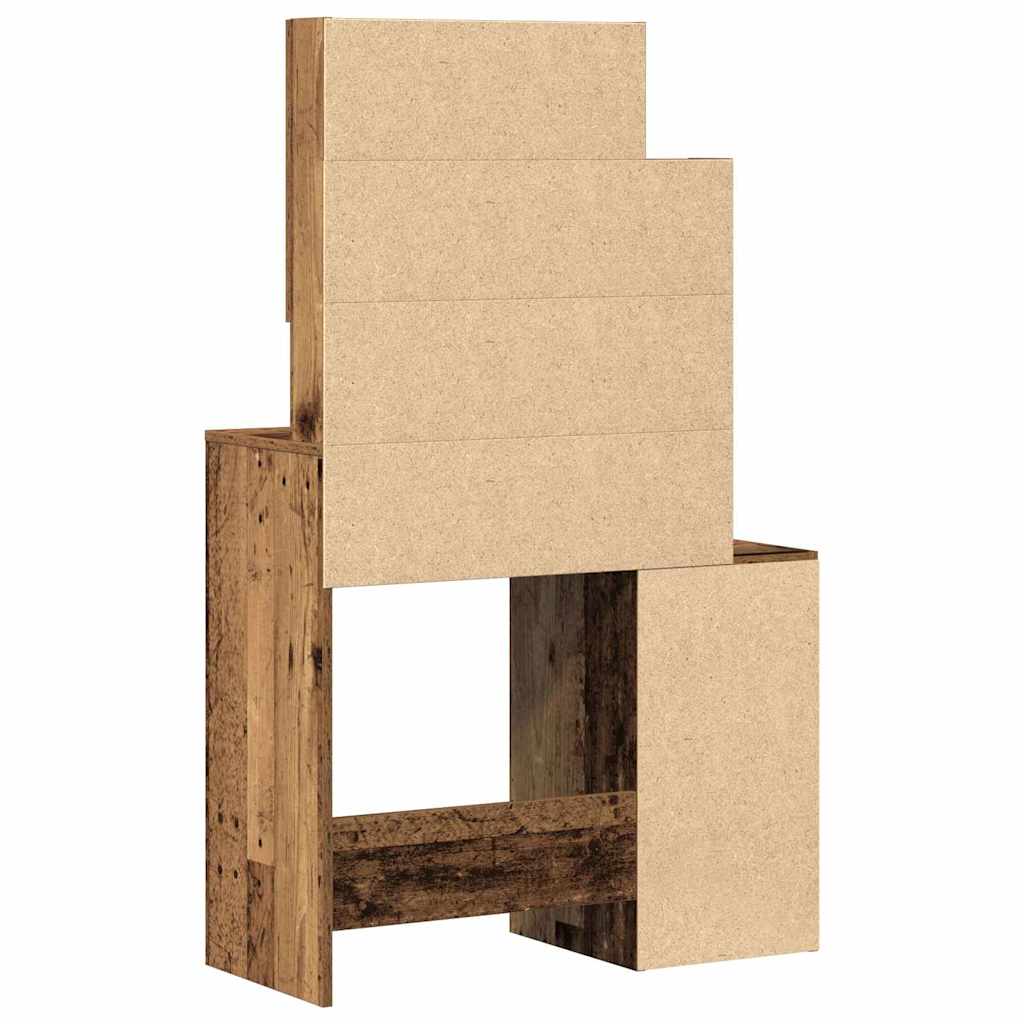 Schminktisch Altholz 80 x 35 x 132 cm Holzwerkstoff