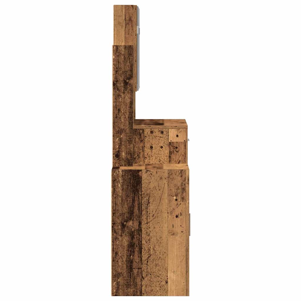Schminktisch Altholz 80 x 35 x 132 cm Holzwerkstoff