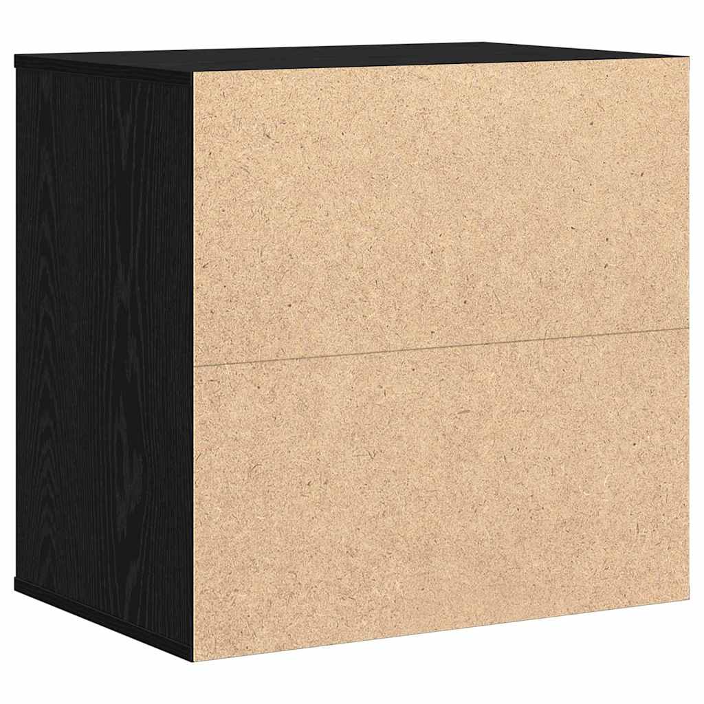 Schubladenschrank 3-Schublade Schwarz 61 x 41 x 58 cm