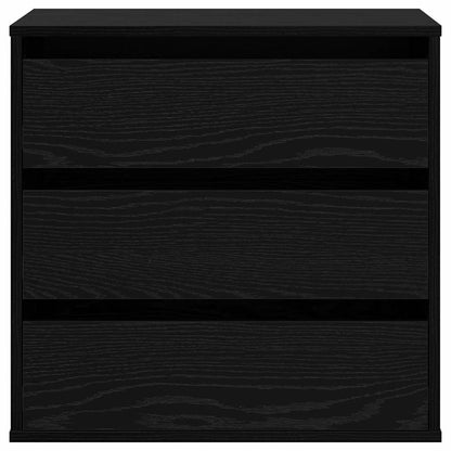 Schubladenschrank 3-Schublade Schwarz 61 x 41 x 58 cm