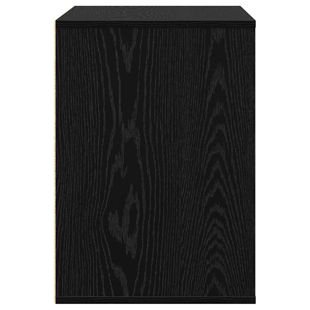Schubladenschrank 3-Schublade Schwarz 61 x 41 x 58 cm