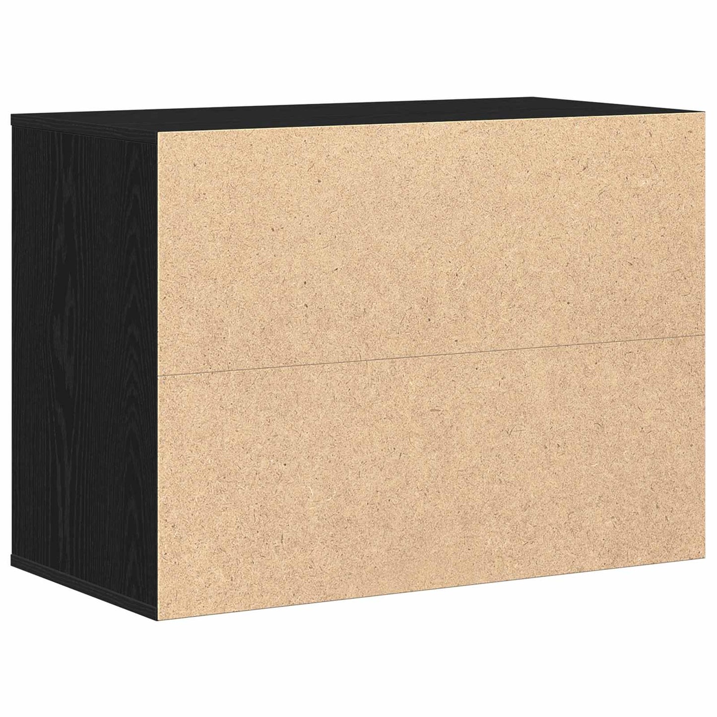 Schubladenschrank 3-Schublade Schwarz 80 x 41 x 58 cm