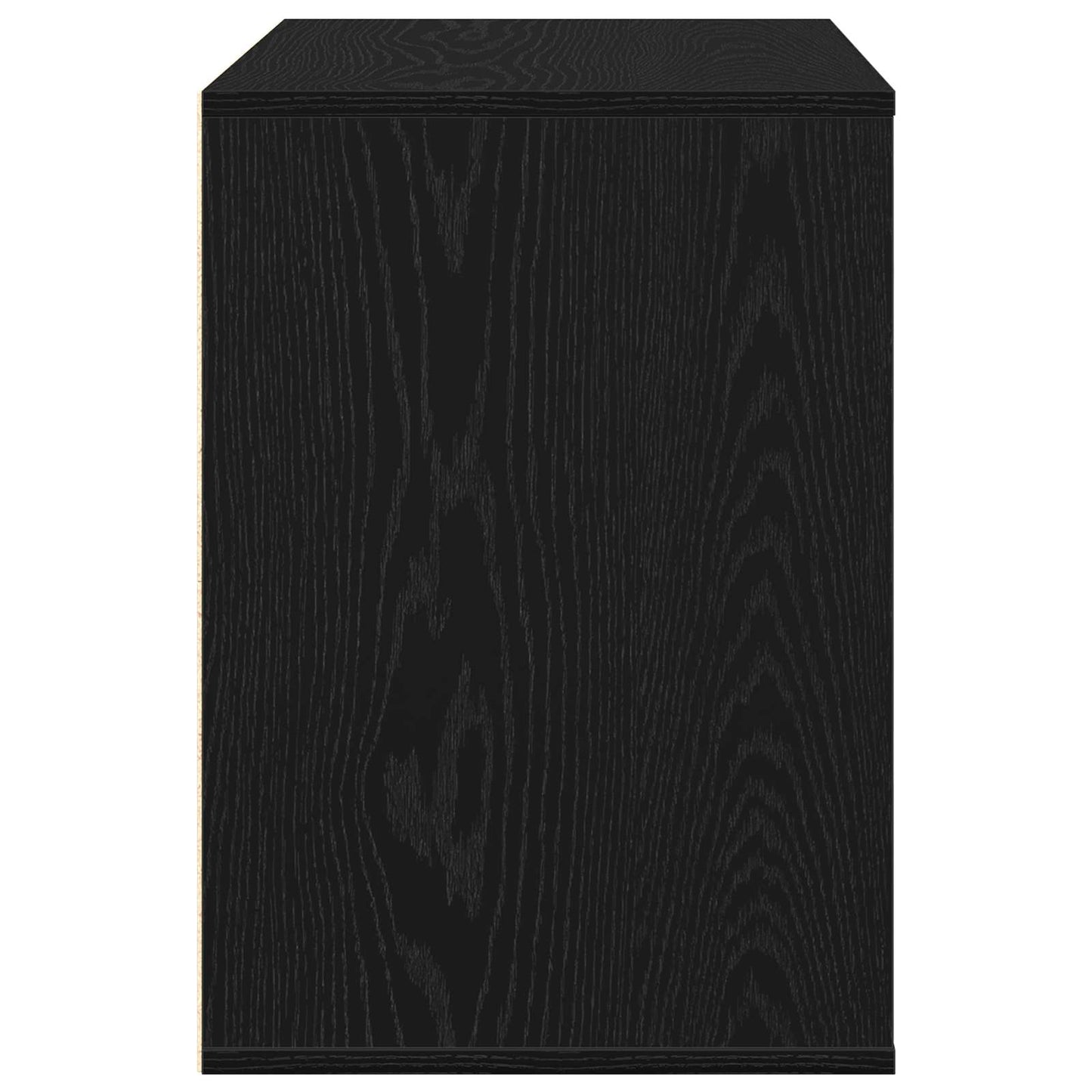 Schubladenschrank 3-Schublade Schwarz 80 x 41 x 58 cm