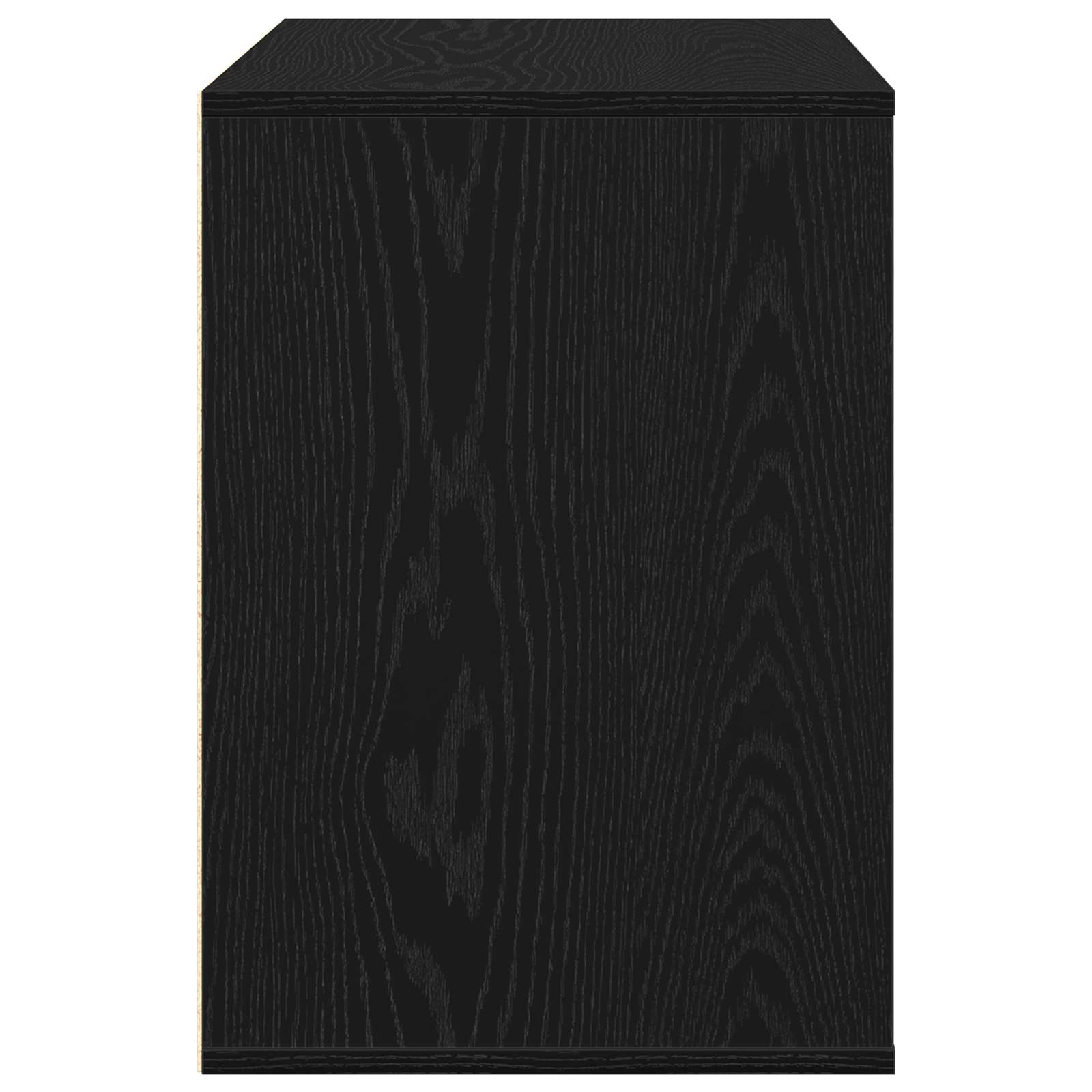 Schubladenschrank 3-Schublade Schwarz 80 x 41 x 58 cm