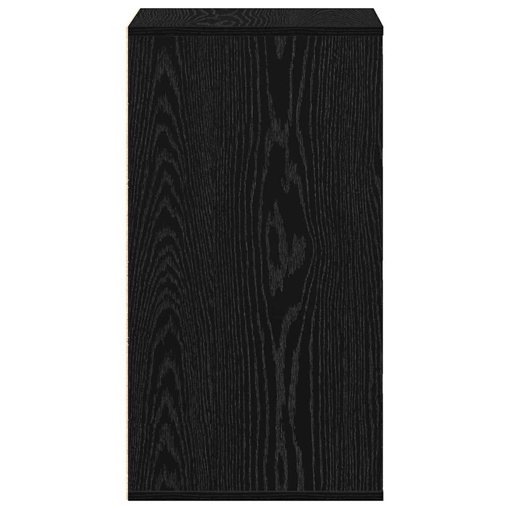 Schubladenschrank 3-Schublade Schwarz 40 x 41 x 76 cm