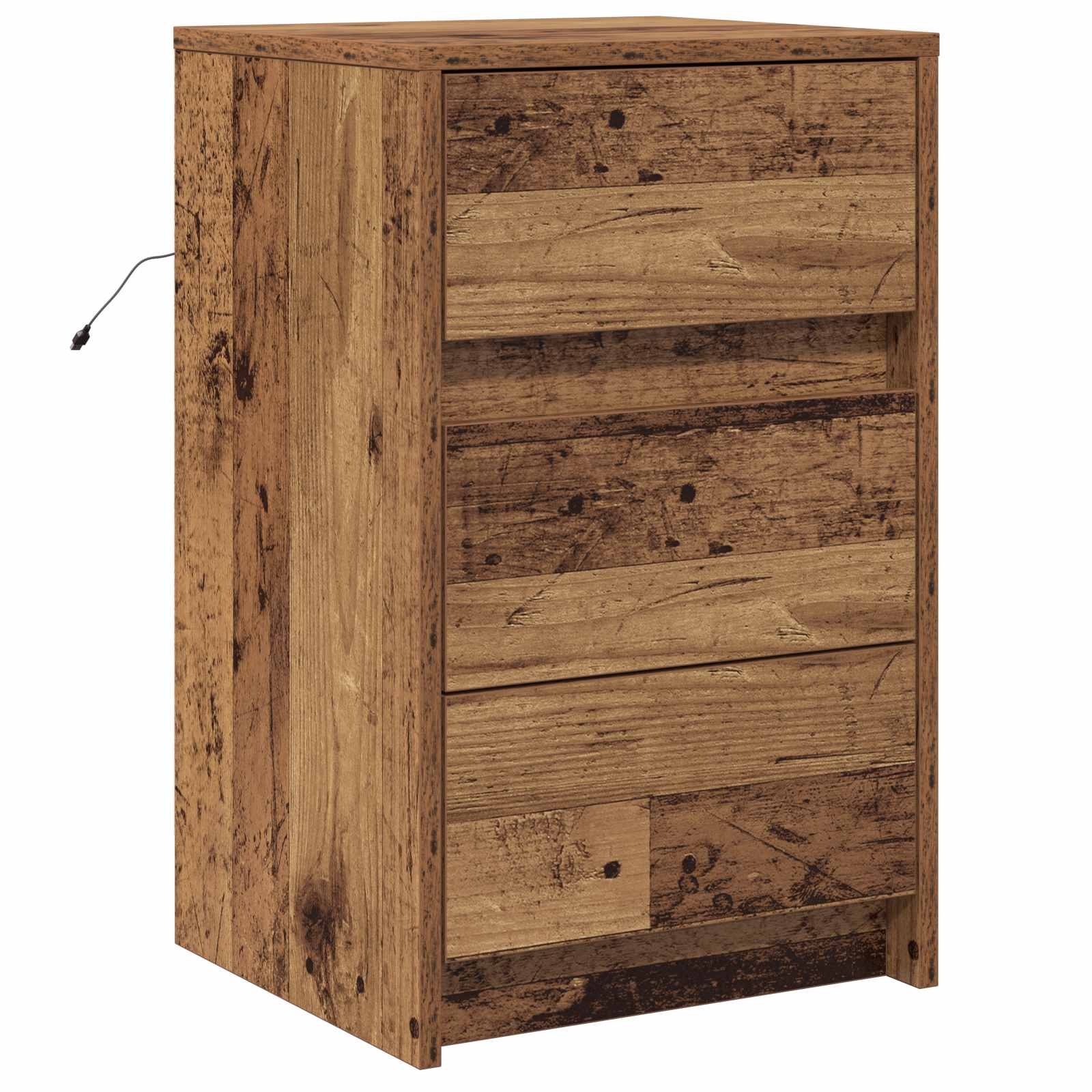 Nachttisch Altholz 38 x 34 x 61 cm Holzwerkstoff